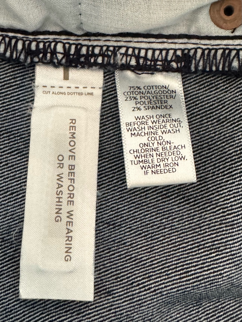 LOFT Size 30/10 Modern Kick Crop Jeans in a sleek, dark indigo wash - Picture 7 of 7
